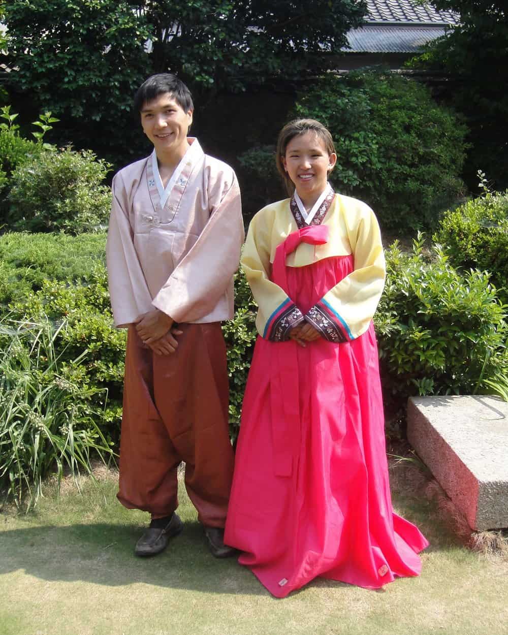 Korean hanbok costume